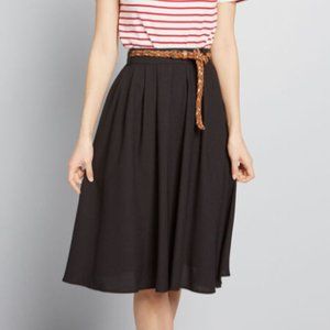 ModCloth Tiger Lilies Midi Skirt